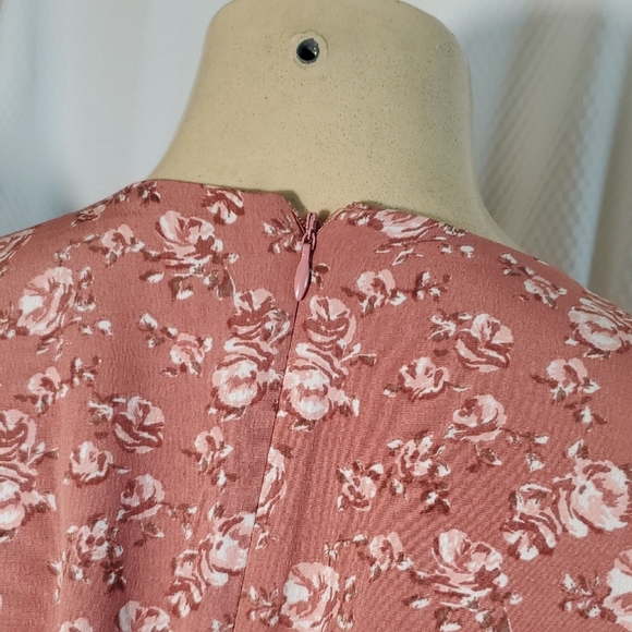 Sage The Label Floral Pink Mini Dress Size M - Picture 7 of 11